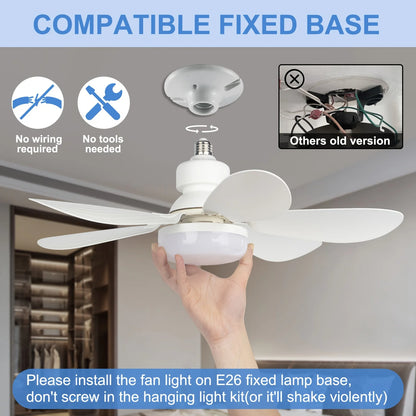 40W Ceiling Fan Socket LED Light