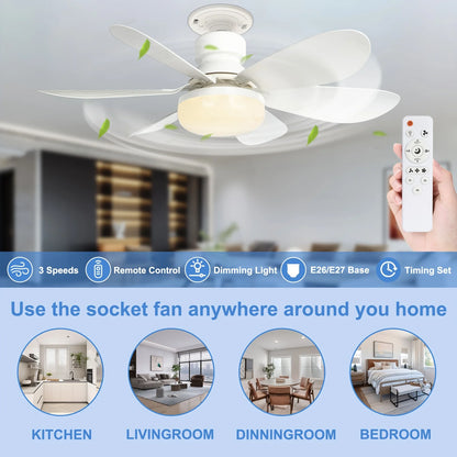 40W Ceiling Fan Socket LED Light